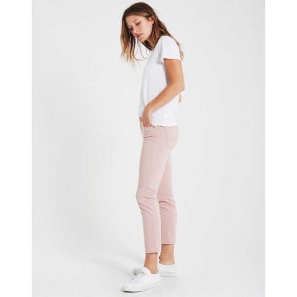 AG Cigarette Prima Mid Crop Jeans Rose Quartz Pink Size 25 - Picture 2 of 13